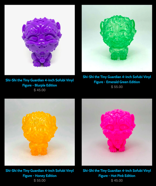 New colors of blank sofubi Shi-Shi available