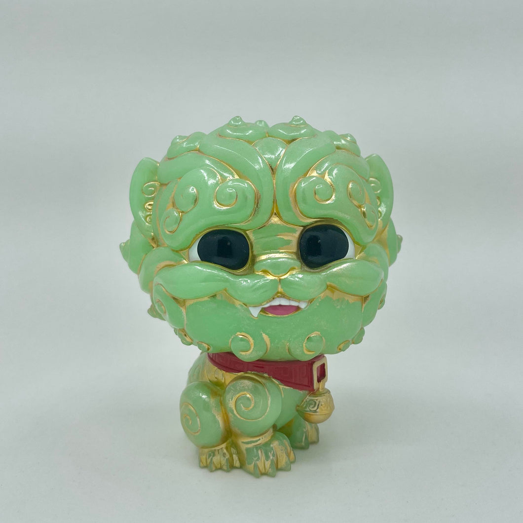 Shi-Shi the Tiny Guardian 4-inch Sofubi Vinyl Figure - GID Green Edition