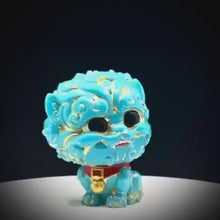 Load and play video in Gallery viewer, Shi-Shi the Tiny Guardian 4-inch Sofubi Vinyl Figure - GID Blue Edition
