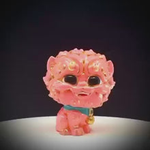 Load and play video in Gallery viewer, Shi-Shi the Tiny Guardian 4-inch Sofubi Vinyl Figure - GID Pink Edition
