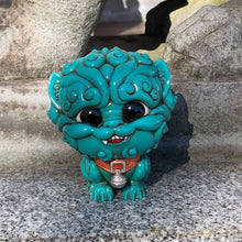 Load image into Gallery viewer, Shi-Shi the Tiny Guardian 4-inch Sofubi Vinyl Figure - Mystic Turquoise Edition
