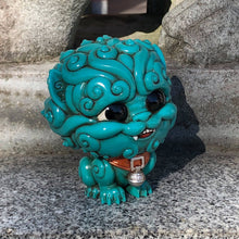 Load image into Gallery viewer, Shi-Shi the Tiny Guardian 4-inch Sofubi Vinyl Figure - Mystic Turquoise Edition
