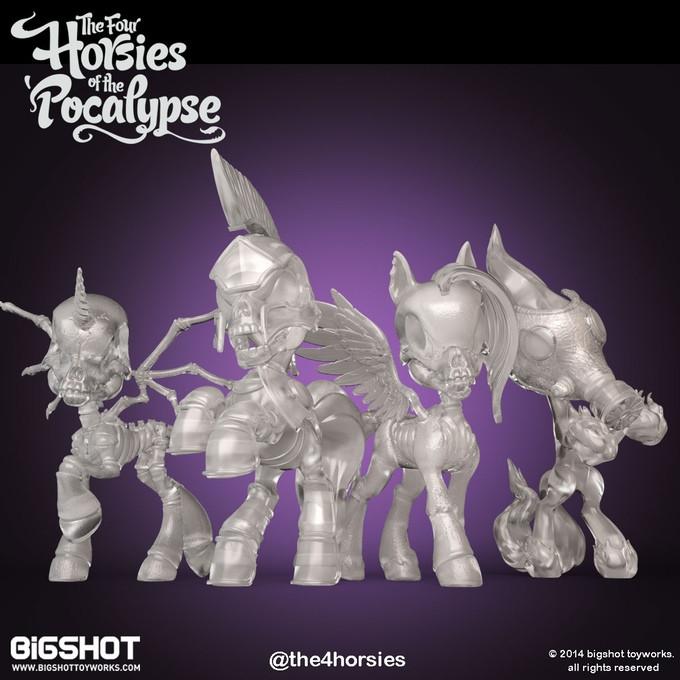 Four Horsies of the Pocalypse POCALYPSE NOW Gift Pack 4-piece set Spirit World Clear Edition