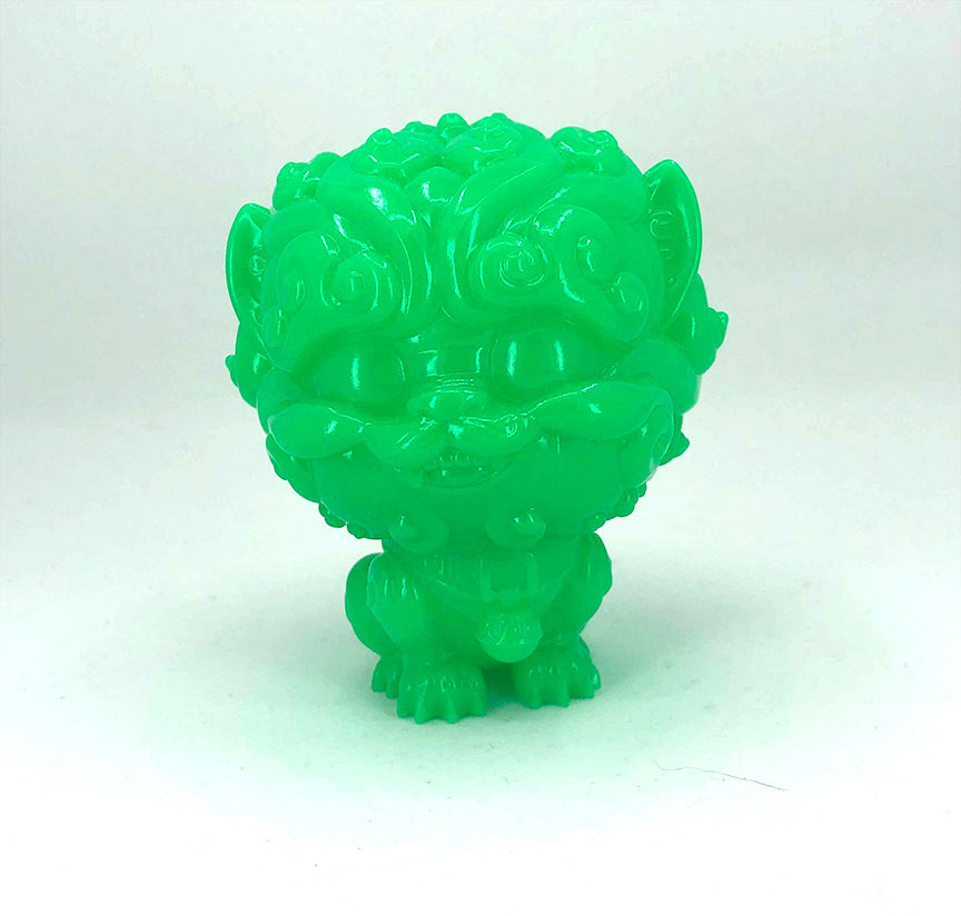 Shi-Shi the Tiny Guardian 4-inch Sofubi Vinyl Figure - Green Edition